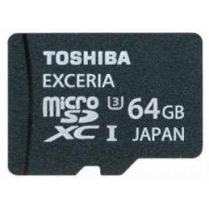 Toshiba 64 GB microSDHC - Speicherkarten (25-85 °C, schwarz,-40-85 °C, Micro Secure Digital (MicroSD), SD, UHS)-21